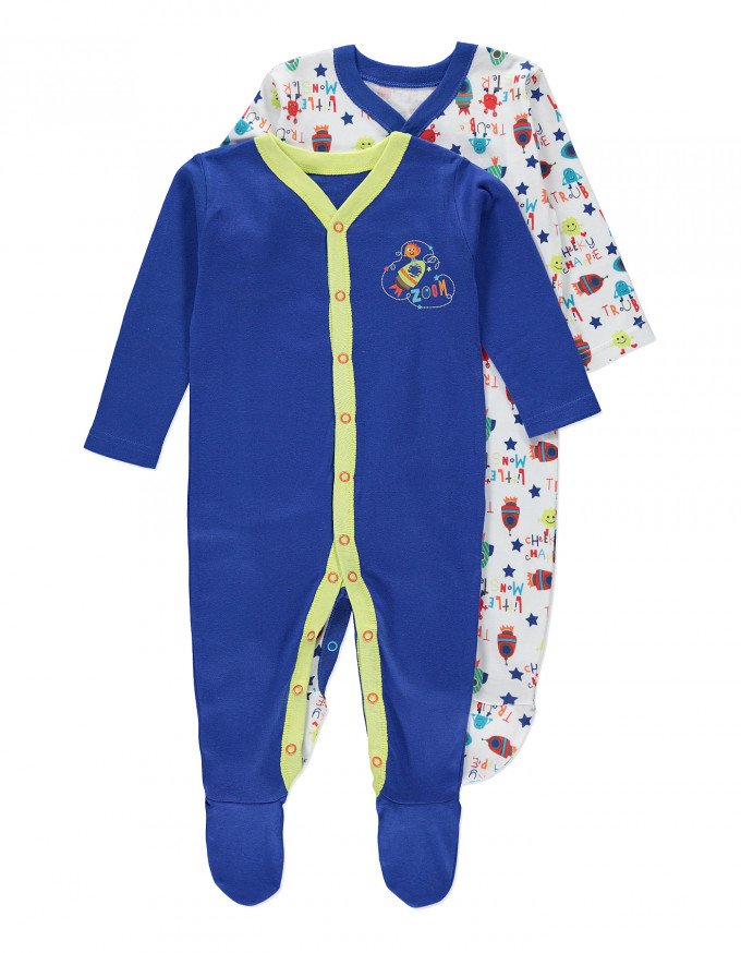 Фото - комплект детских человечков (2 шт) в синих тонах цена 285 грн. за комплект - Леопольд