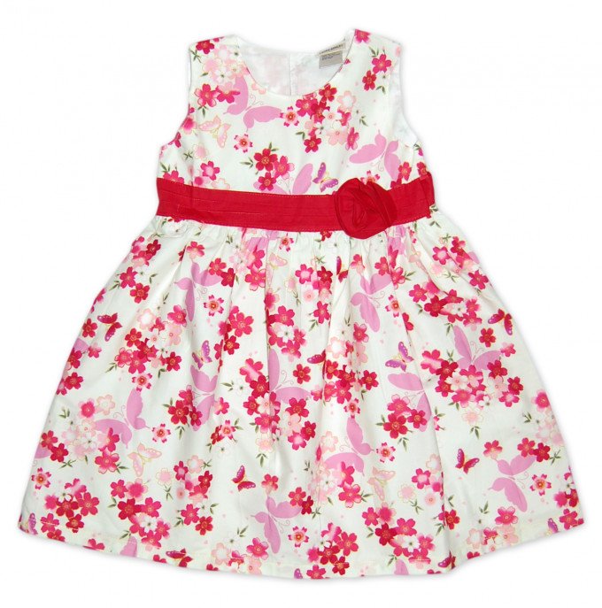 Фото - нежное платье с изображением цветов и бабочек цена 230 грн. за штуку - Леопольд