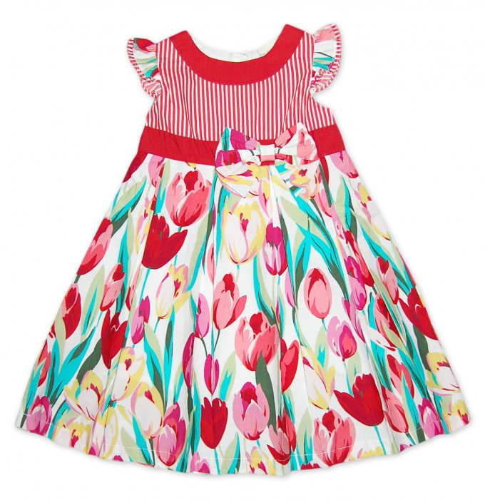 Фото - платье Весенние тюльпаны для девочки от Laura Ashley цена 230 грн. за штуку - Леопольд