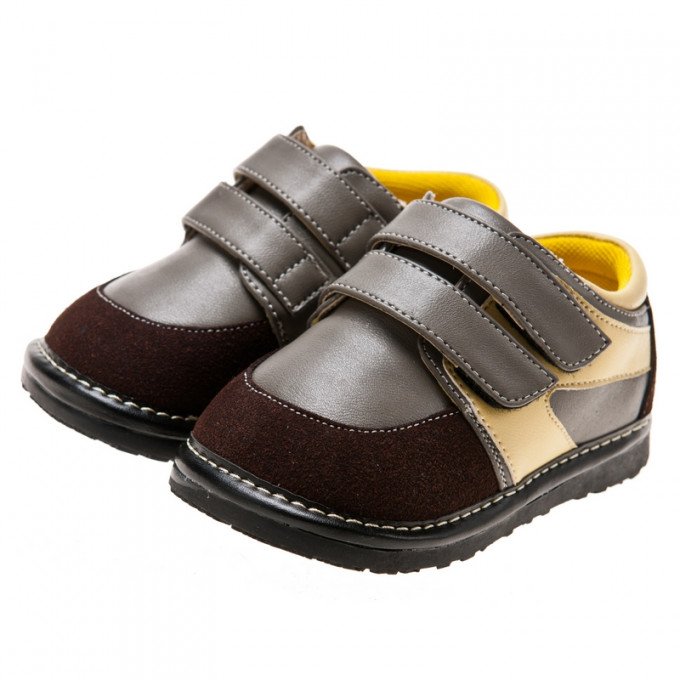 Фото - сіро - коричневі черевики (24 розмір) ціна 316 грн. за пару - Леопольд
