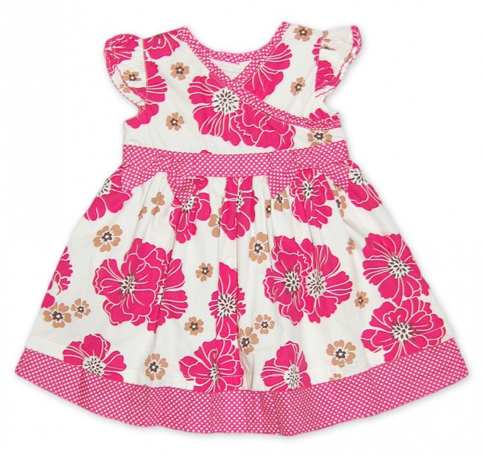 Фото - сукня у яскраво-рожеві квіти для дівчинки ціна 325 грн. за штуку - Леопольд
