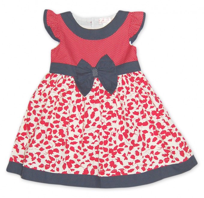 Фото - красное с узором платье для малышки цена 375 грн. за комплект - Леопольд