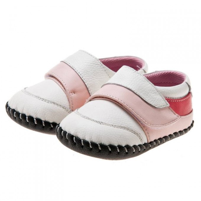 Фото - кожаные белые топики для малышки цена 425 грн. за пару - Леопольд