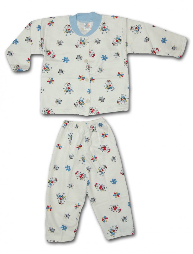 Фото - трикотажная пижама на баечке для малышей цена 115 грн. за комплект - Леопольд