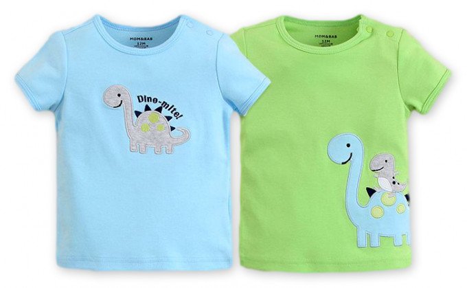 Фото - набор футболок с динозаврами для малыша цена 365 грн. за комплект - Леопольд