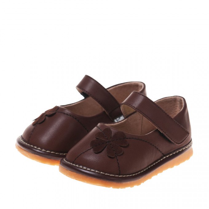 Фото - шоколадні туфлі для дівчаток ціна 445 грн. за пару - Леопольд