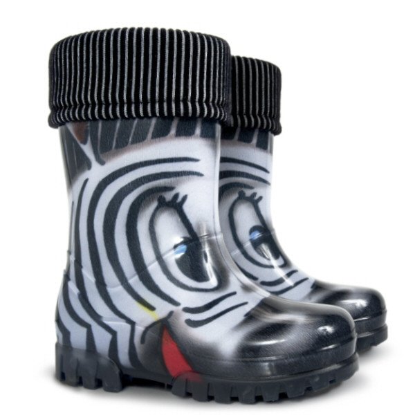 Фото - цікаві гумові чобітки Зебра унісекс ціна 395 грн. за пару - Леопольд