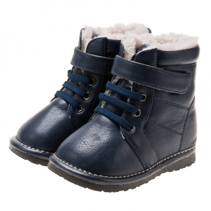 Фото - синие демисезонные ботиночки для мальчика цена 325 грн. за пару - Леопольд