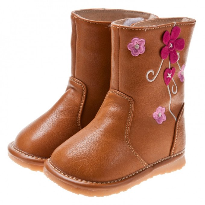 Фото - світло-коричневі чобітки для дівчинки ціна 494 грн. за пару - Леопольд