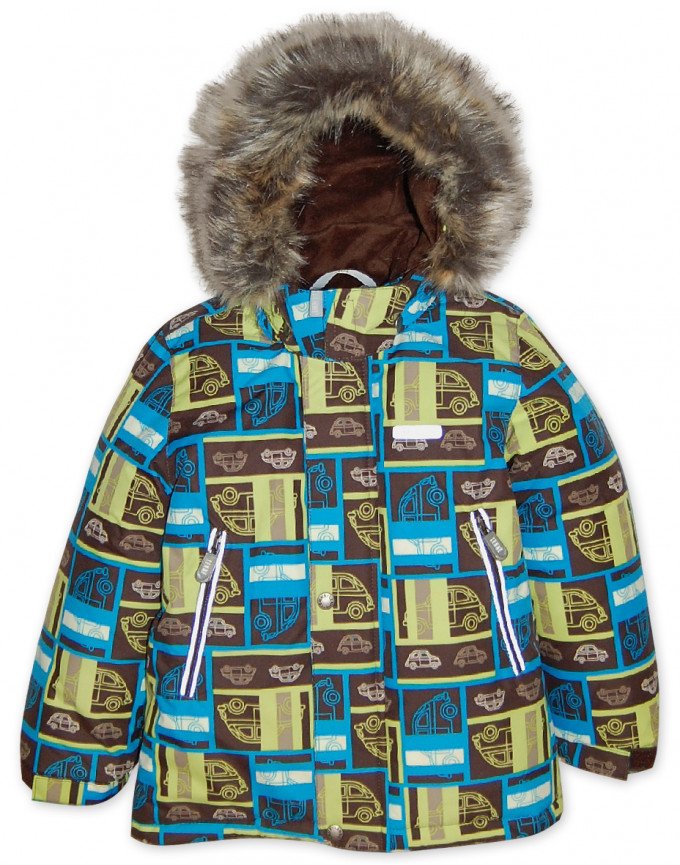Фото - зимняя курточка для мальчика с машинками от Lenne цена 2184 грн. за штуку - Леопольд