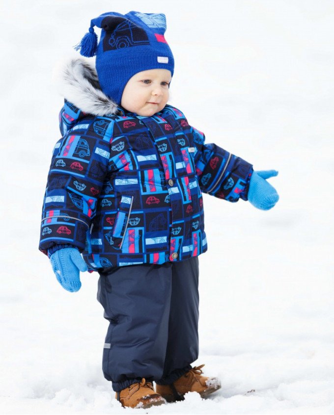 Фото - чудесный зимний комбинезон для мальчика от Lenne цена 2147 грн. за комплект - Леопольд
