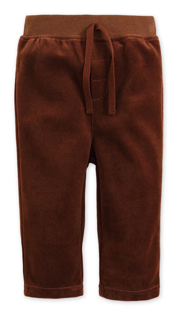 Фото - велюрові штанці коричневого кольору ціна 149 грн. за штуку - Леопольд