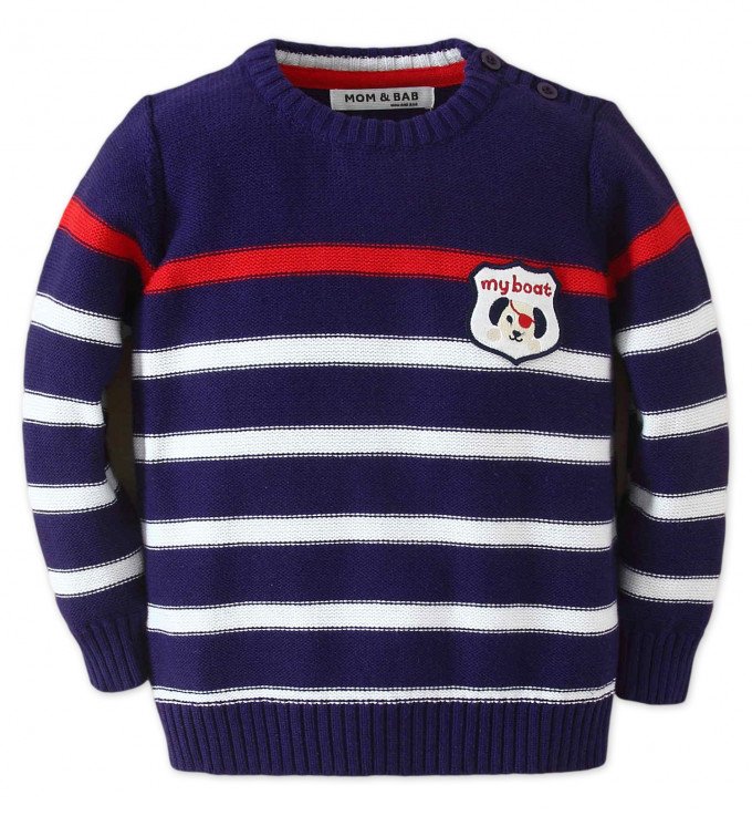 Фото - красивий смугастий светр для хлопчика ціна 325 грн. за штуку - Леопольд