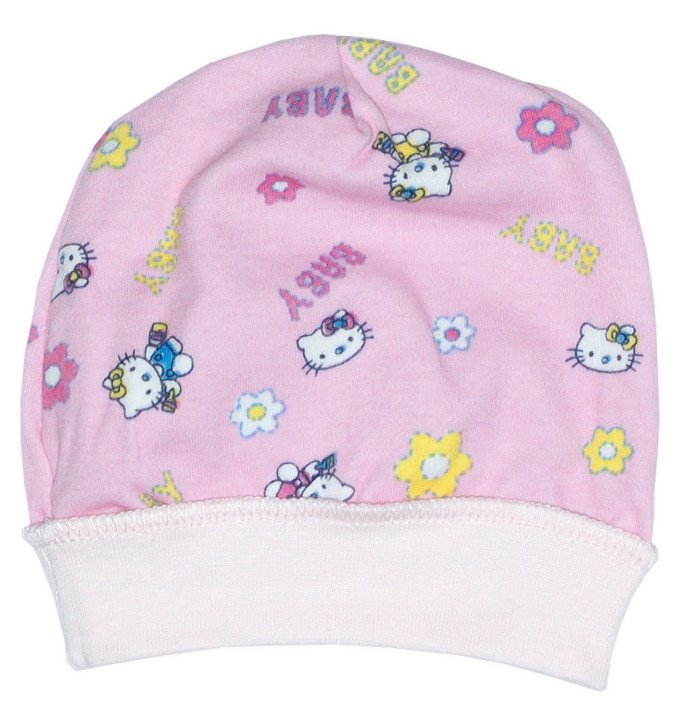 Фото - рожева шапочка Кітті для новонародженої ціна 23 грн. за штуку - Леопольд