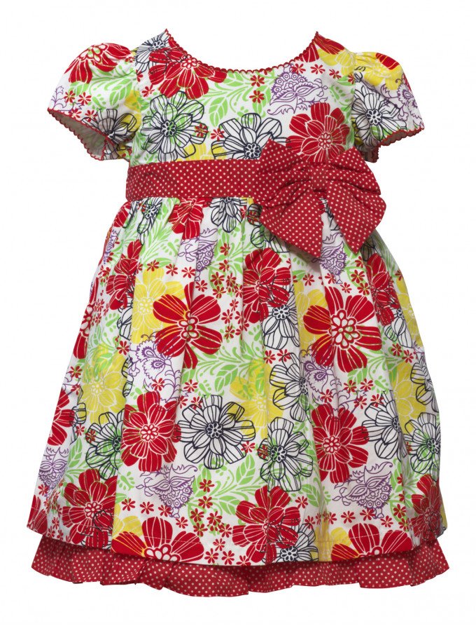 Фото - красивое платье Цветочный сад для девочки цена 375 грн. за штуку - Леопольд