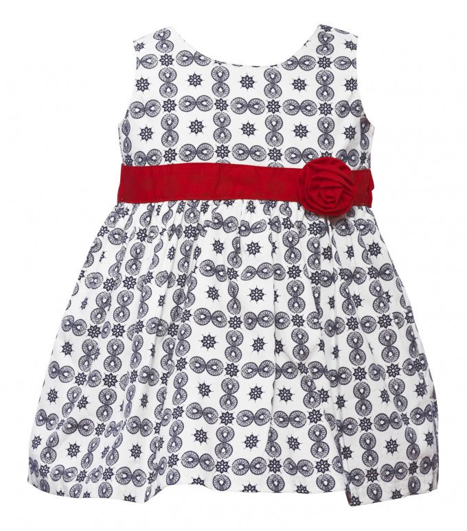 Фото - молочного цвета платье с красивым узором для малышки цена 375 грн. за комплект - Леопольд