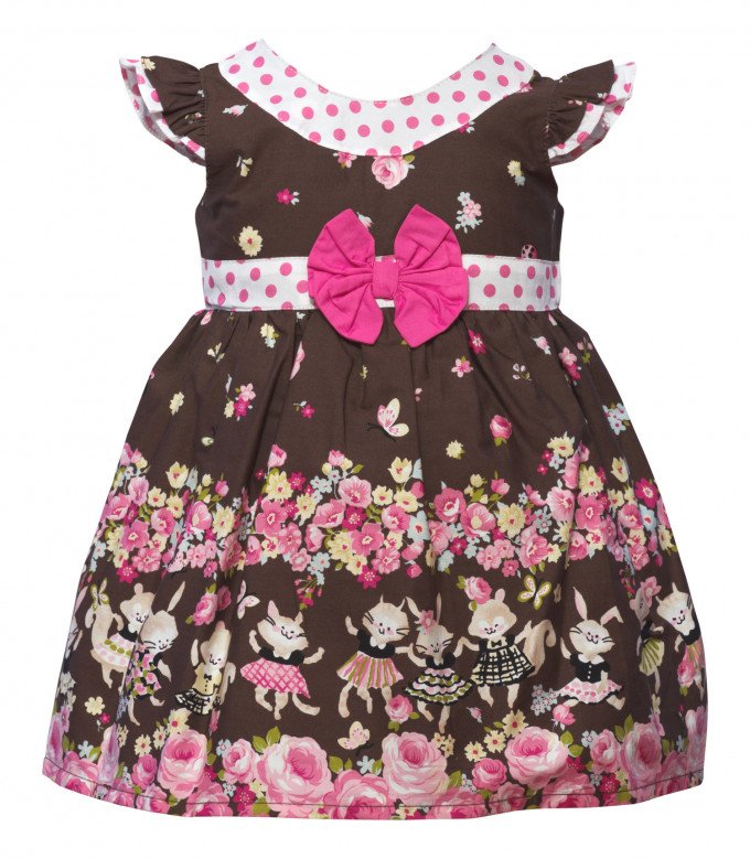 Фото - красивое платье коричневого цвета для малышки цена 375 грн. за комплект - Леопольд