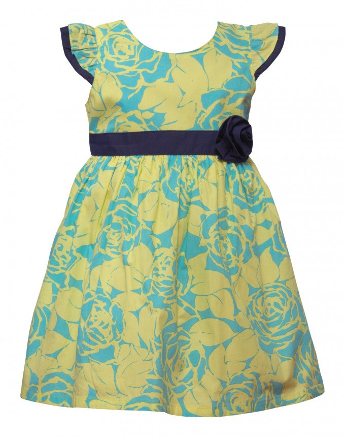 Фото - чудова сукня Жовті троянди для дівчинки ціна 375 грн. за штуку - Леопольд