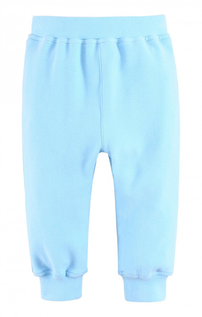 Фото - гарненькі трикотажні штанці ніжно-блакитного кольору ціна 195 грн. за штуку - Леопольд