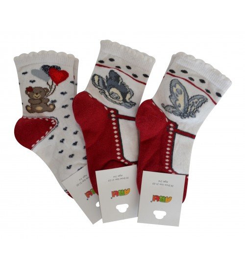 Фото - шкарпетки з красивими малюнками для модниці ціна 29 грн. за пару - Леопольд