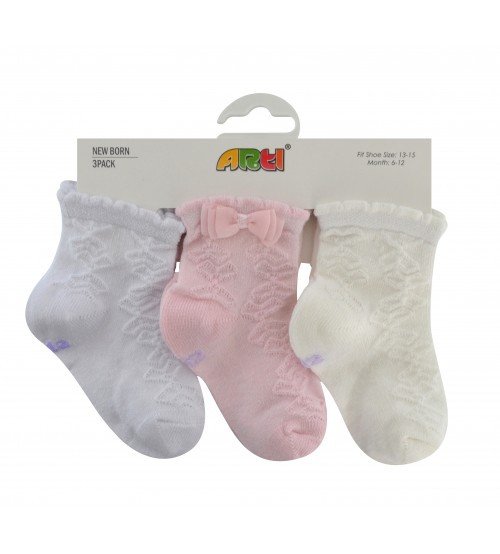 Фото - нежный комплект из трех носочков для маленькой модницы цена 777 грн. за пару - Леопольд