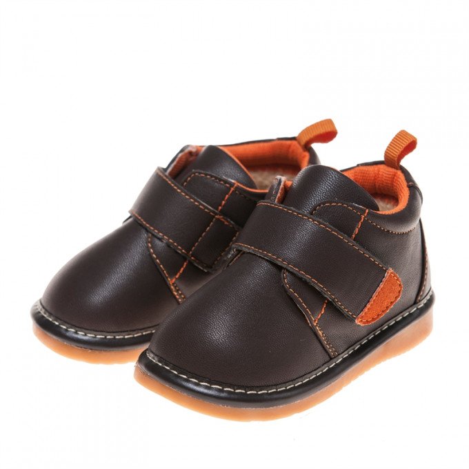 Фото - красиві утеплені темно-коричневі черевички унісекс ціна 665 грн. за пару - Леопольд