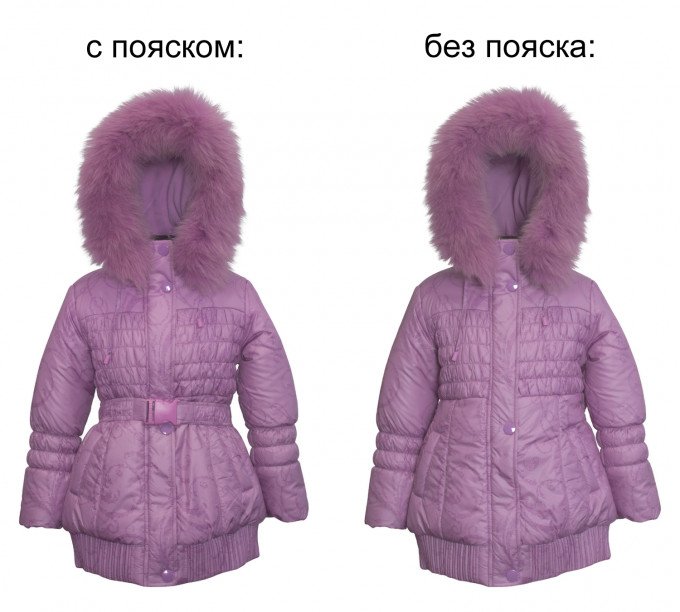 Фото - бузкове зимове пальто для дівчинки Donilo ціна 2147 грн. за штуку - Леопольд