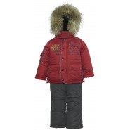 Картинка, зимовий комплект KIKO з курткою вишневого кольору для хлопчика