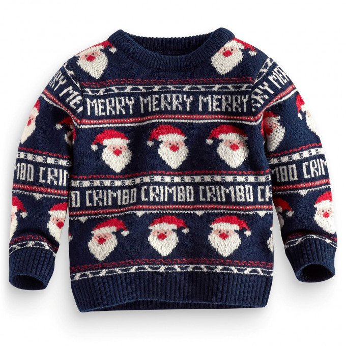 Фото - теплый новогодний свитер для малыша Next цена 325 грн. за штуку - Леопольд
