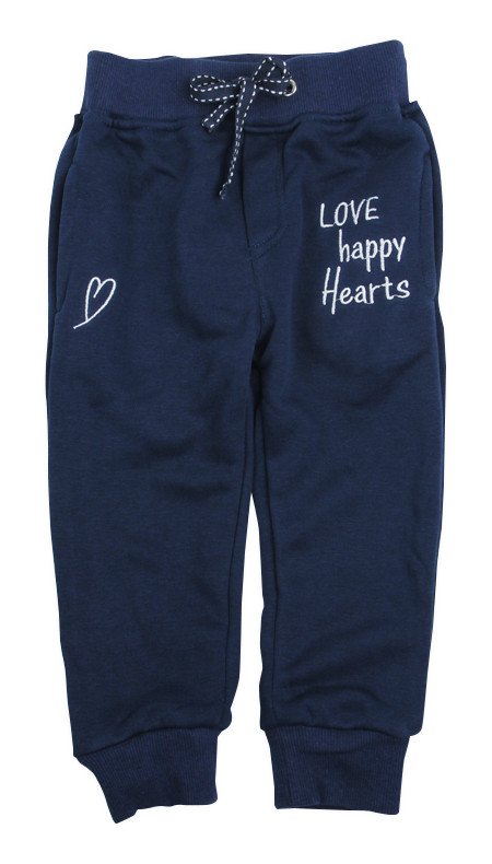 Фото - сині спортивні штані на байку для дівчинки ціна 205 грн. за штуку - Леопольд