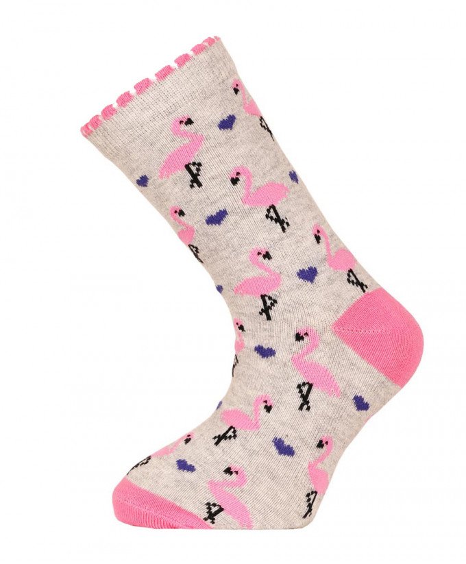 Фото - красиві шкарпетки Фламінго для дівчинки ціна 23 грн. за пару - Леопольд