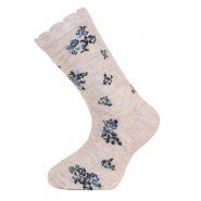Картинка, шкарпетки з красивими квіточками для дівчинки