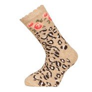 Картинка, шкарпетки з леопардовим забарвленням для дівчинки
