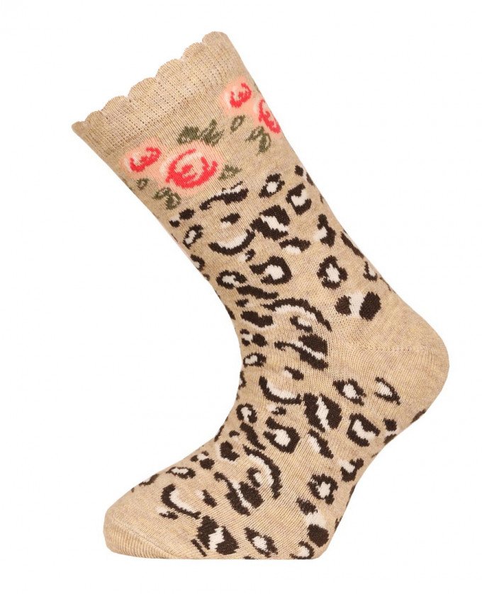 Фото - шкарпетки з леопардовим забарвленням для дівчинки ціна 39 грн. за пару - Леопольд