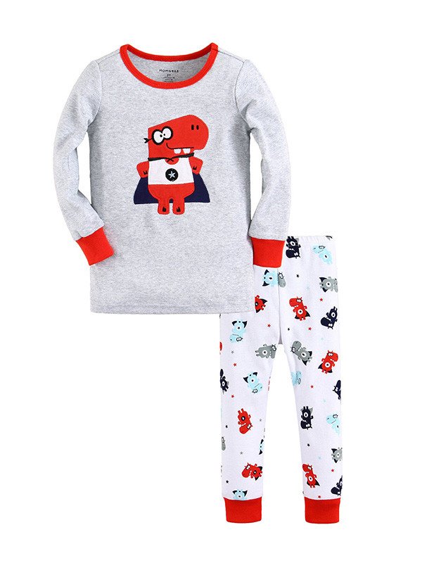 Фото - класна піжамка Супер-бегемот для хлопчика ціна 299 грн. за комплект - Леопольд