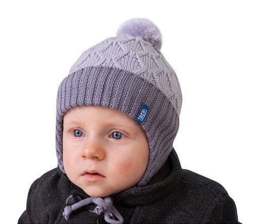 Фото - тепла шапочка з гарним візерунком для хлопчика ціна 280 грн. за штуку - Леопольд
