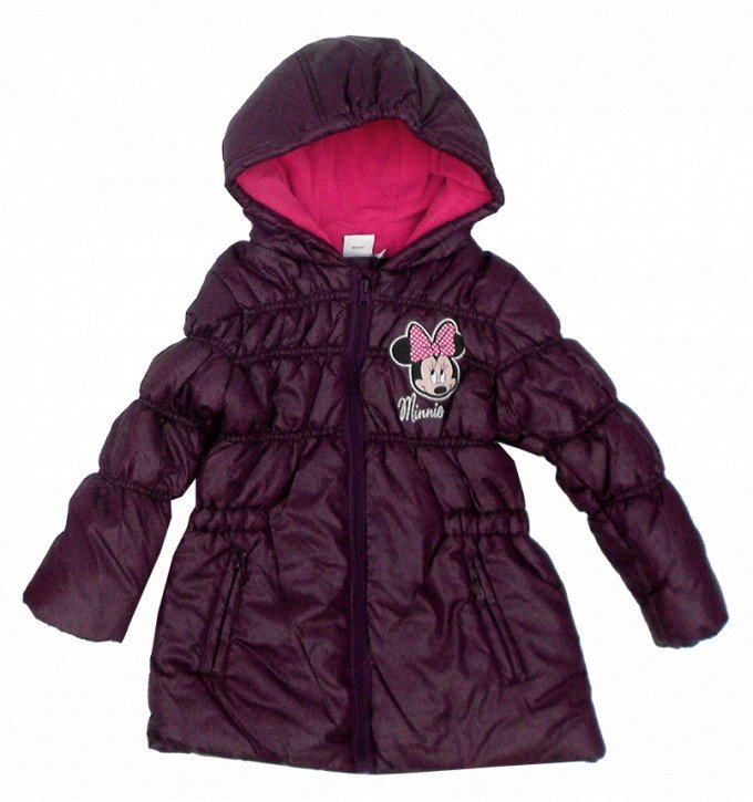 Фото - темно-фиолетовая демисезонная курточка Минни для девочки цена 785 грн. за штуку - Леопольд