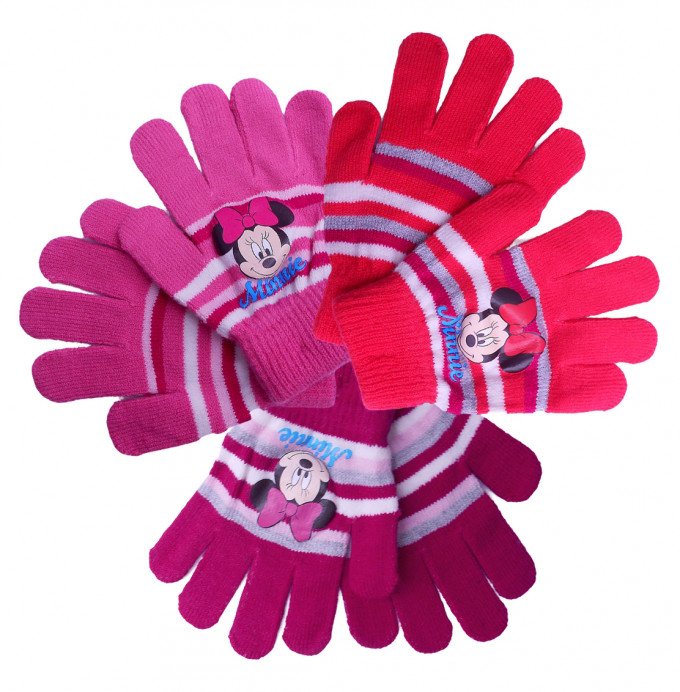 Фото - рукавички для дівчинки з Мінні на весну-осінь ціна 70 грн. за пару - Леопольд