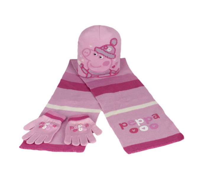 Фото - нежно-розовый весенний комплект с Пеппой для модницы цена 325 грн. за комплект - Леопольд