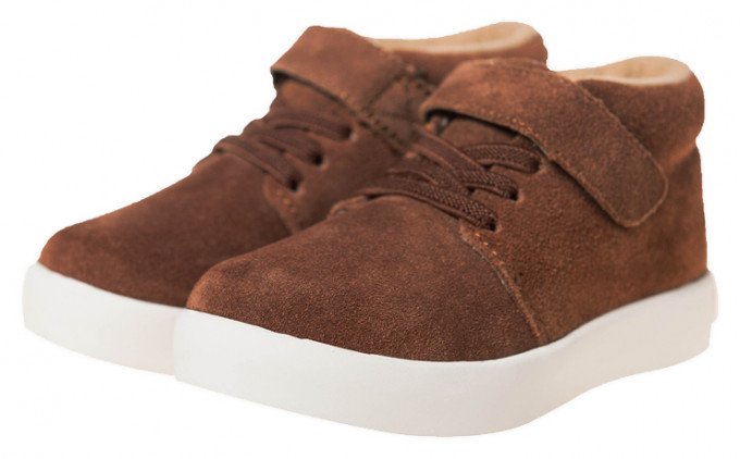 Фото - замшевые коричневые ботинки унисекс цена 780 грн. за пару - Леопольд