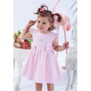 Картинка, біла та рожева сукні для дівчаток