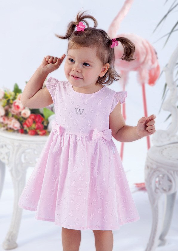 Фото - белое и розовое платья для девочек цена 415 грн. за штуку - Леопольд