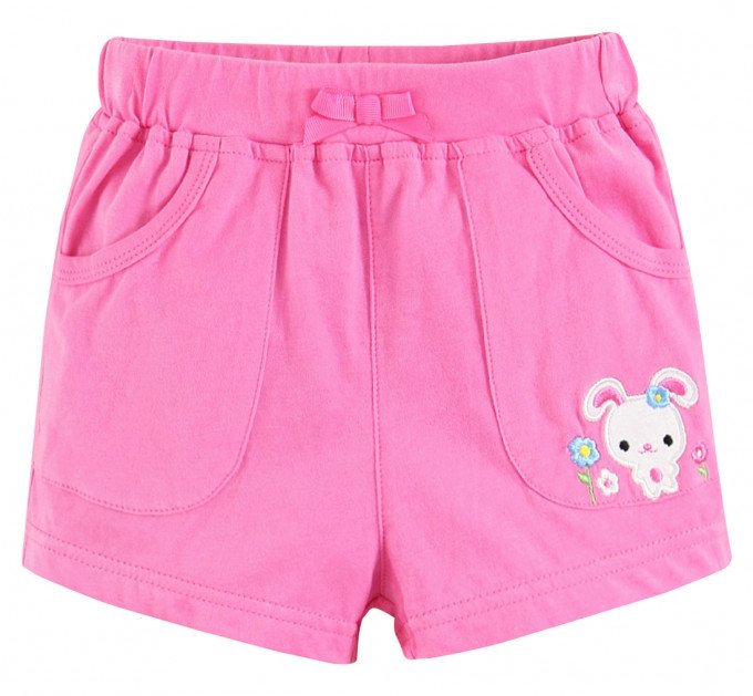 Фото - рожеві літні шортики для дівчинки ціна 155 грн. за штуку - Леопольд