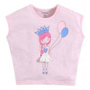Картинка, коротка футболочка з принцесою для модниці