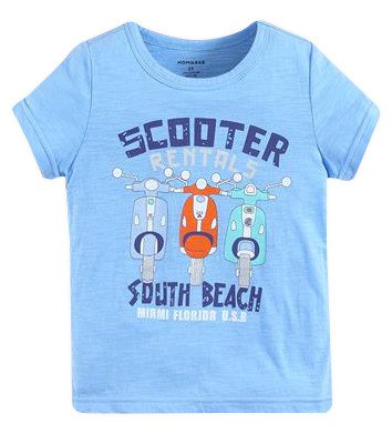 Фото - голубая футболочка Scooter для мальчика цена 175 грн. за штуку - Леопольд