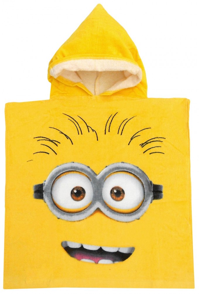Фото - полотенце-пончо с Миньонами для пляжа цена 230 грн. за штуку - Леопольд