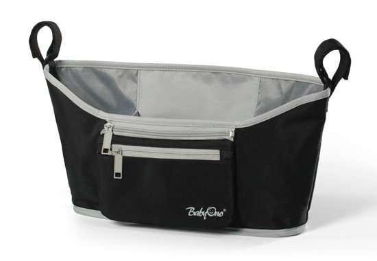 Фото - универсальный органайзер черного цвета для детской коляски цена 325 грн. за штуку - Леопольд
