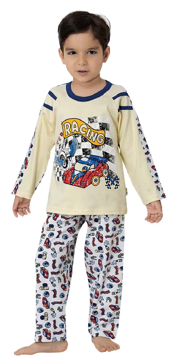 Фото - бавовняна піжамка Супер гонка для хлопчика ціна 265 грн. за комплект - Леопольд