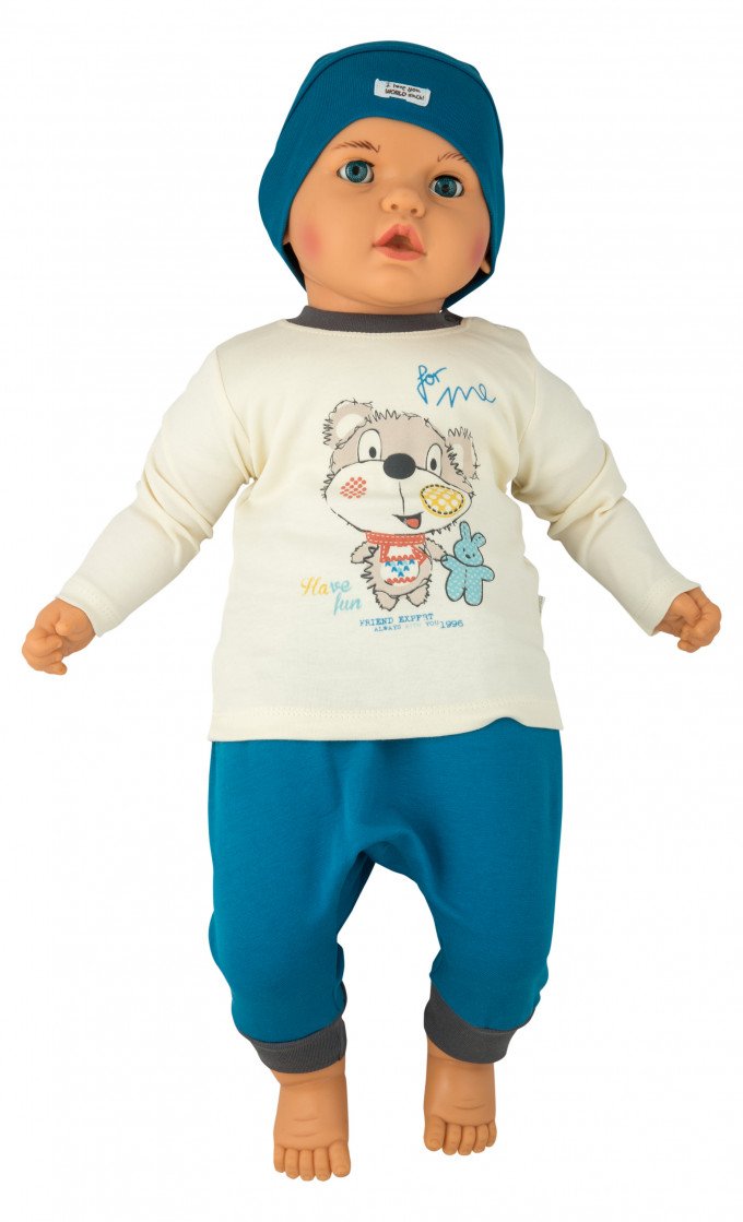 Фото - комплект штанці, реглан та шапочка для малюка ціна 285 грн. за комплект - Леопольд