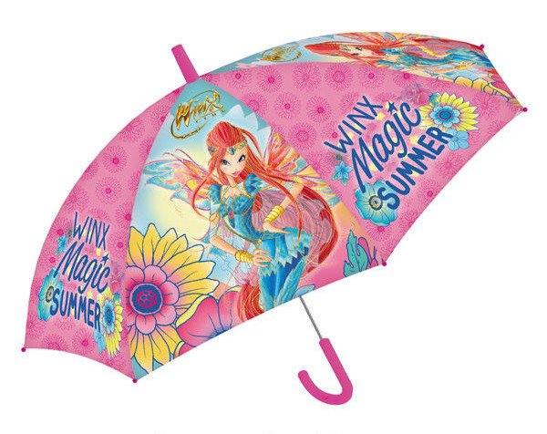 Фото - гарний парасолька-тростина з Вінкс для дівчинки ціна 180 грн. за штуку - Леопольд